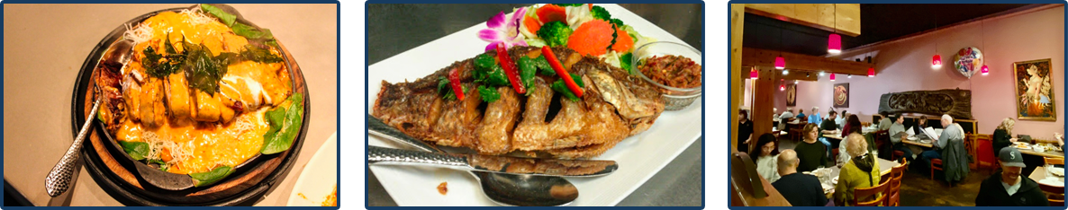 Delicious Dish, Fish Dish, Customers in Restaurant